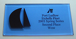 Blue Acrylic Sailing Plaque